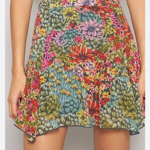 Urban Outfitters Floral Mini Skirt - Multicolor